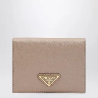 Prada Powder pink Saffiano leather small wallet