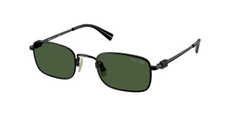 Miu Miu Dark Green Rectangular Ladies Sunglasses MU A53S 1AB1I0 49