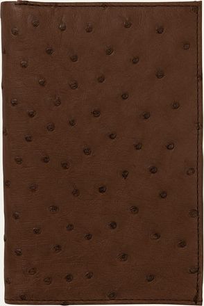 Abas Mens Matte Ostrich Leather Coat Wallet