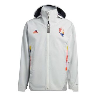 adidas Belgium MYSHELTER Jacket Cloud White Pink HE1438