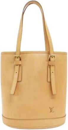 Louis Vuitton Pre-owned Bucket Bags, female, Beige, Size: ONE SIZE Pre-owned Vintage Bucket Bag