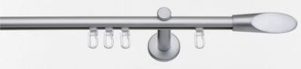 Indeko Gardinenstange »Marbella« Ø 16 mm 1 läufig-läufig Fixmass Innenlauf Komplett-Set inkl. Gleitern und Montagematerial