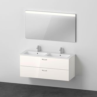 Duravit Duravit - Xbase, Juego De Muebles De Pared, Con Espejo Led, Lavabo