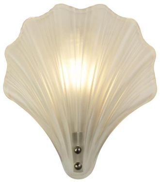 Searchlight Dimmbare Design Wand- und Badlampe Shell Weiss/Silber Archiviert
