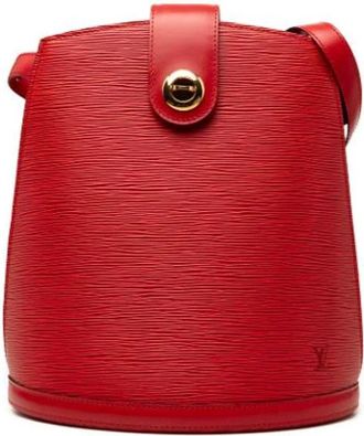 Louis Vuitton Tweedehands leren Louis Vuitton tassen - Dames - Vintage Schoudertas - Rood - ONE Size - Vintage