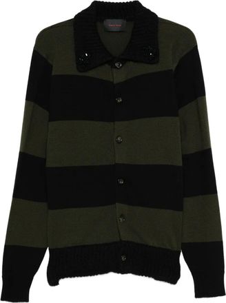 Simone Rocha striped cardigan - Black