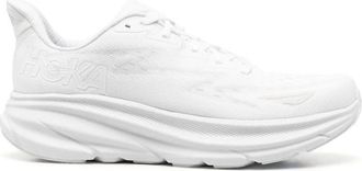 Hoka One One Witte sneakers met veters en een geribbelde zool - Heren - Sneakers - Wit - 40 EU - Schoenen