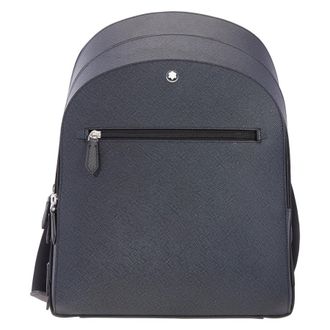 Montblanc Medium Backpack With 3 Compartments In Sartorial Leather