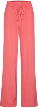 van Laack 150061 545 Broek Helena 150061 - roze rood- 36 - Dames - Wijde Broeken - Rood - XL - Broeken
