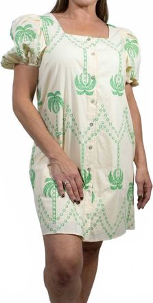 Entro Mavis Square Neck Mini Dress In Ecru