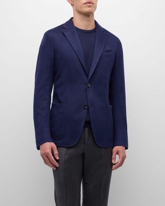 Ermenegildo Zegna Mens Solid Cashmere Blazer