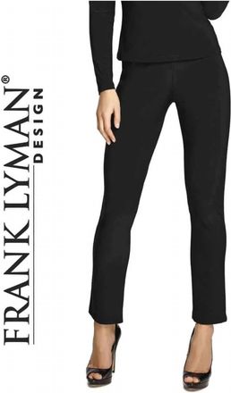 Frank Lyman Design Womens Knit Pant In Black
