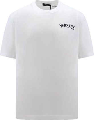 Versace Milano Stamp T-Shirt - Heren - T-shirts - Wit - M - Katoen - Tops