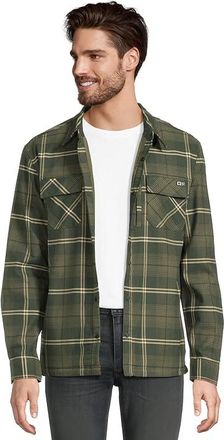 Salty Crew Fathom Long Sleeve Tech Shacket Mens Jacket Green : 2XL, Elastane/Fleece/Polyester