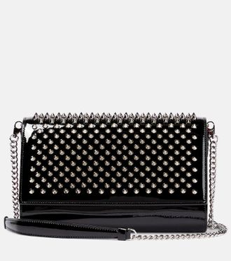 Christian Louboutin Clutch Paloma in vernice con borchie