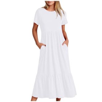Generic Dresses for Women UK White, Dresses for Women UK Three Quarter Sleeves, Dresses for Women UK Size 6, Dresses for Women UK Plus Size