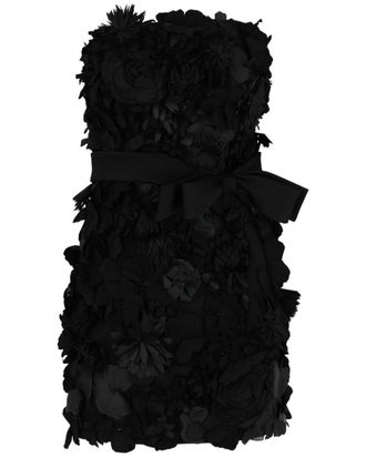 Givenchy Bustier Embroidered Flower Dress