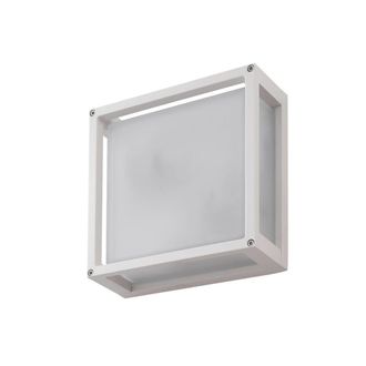 Lucande L&aacute;mpara de pared exterior de aluminio blanco