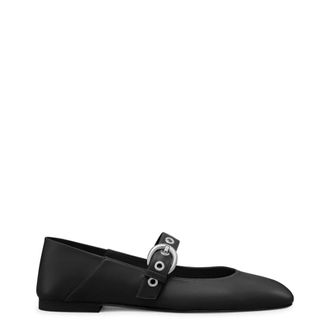 Stuart Weitzman Supermoto Mary Jane - Dames - Schoenen - Zwart - Maat: 41 EU Leer