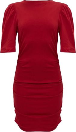 Isabel Marant Mylda Dress - Dames - Korte kleedjes - Rood - M - Katoen - Kleedjes