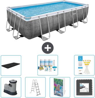 Bestway Piscina Bestway Power Steel Rectangular - 549x274x122 Cm - 8-piezas S581