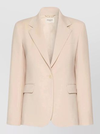 Max Mara tailored jacket back vent buttoned cuffs