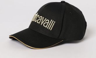 Just Cavalli Cappello Just Cavalli in twill di cotone con logo ricamato