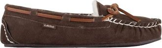 Lamofootwear Womens Britain Moc Ii Slipper In Chocolate