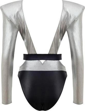 Dolce & Gabbana Womens Gray Viscose One-Piece Swimsuit Clothing