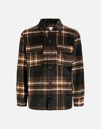Jack & Jones Mens Jack & Jones Mens Bradley Ollie Long Sleeve Shirt - Monks Robe - Size: 40/Regular