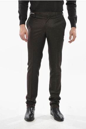 Corneliani 4-Pocketed Virgin Wool Pants with Belt Loops size 48