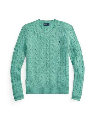 Ralph Lauren CABLE-KNIT WOOL-CASHMERE SWEATER