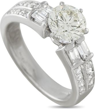 Luxury Bazaar 14K White Gold 1.65ct Diamond Ring MF26-070126