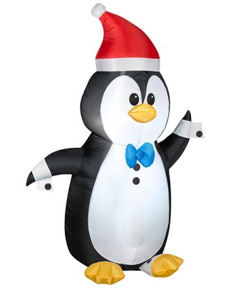 National Tree Company 4Ft Inflatable Waving Penguin