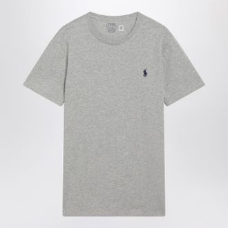 Polo Ralph Lauren Grey M&eacute;lange Cotton Custom Slim Fit T Shirt