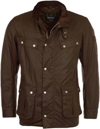 Barbour Duke Wax Jacket - Heren - Zomerjassen - Bruin - XL - Katoen - Jassen