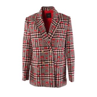 Pinko Blazer - Dames - Blazers - Rood - XS - Katoen - Jassen