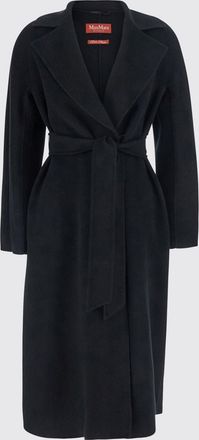 Max Mara Cappotto lungo a vestaglia in lana e cashmere con cintura in vita