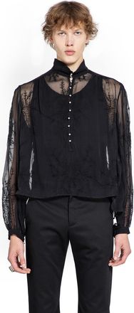 Ann Demeulemeester Thorald High Comfort Cropped Serafino Top