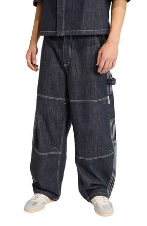adidas Loose Fit Worker Jeans in Indigo Denim at Nordstrom, Size 34