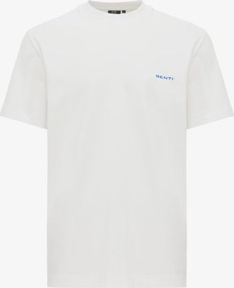 Genti Statement Backprint T-shirt | Wit