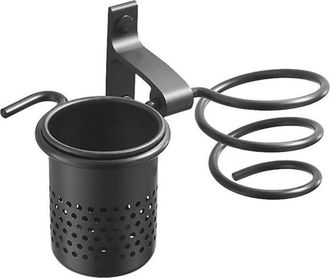 OEM Soporte Multifuncional De Aluminio Para Secador De Pelo (negro), Organizador De Ba&ntilde;o De Pared, Soporte Multifuncional Para Secador De Pelo