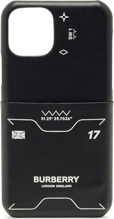 Burberry Cover per iPhone 11 Pro con stampa - Nero