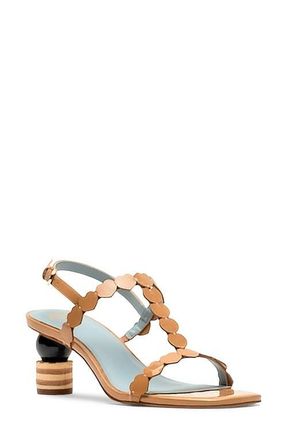 Frances Valentine Kiki Heart Strap Sandal in Camel at Nordstrom, Size 6.5