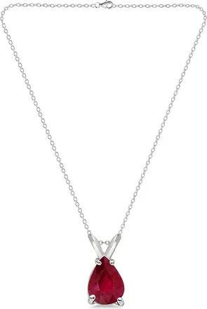 Allurez 14K 0.75 Ct. Tw. Ruby Pendant Necklace