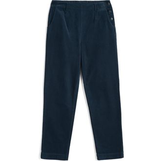 Seasalt Cornwall Crackington Sailor Button Crop Pull-On Pants in Maritime at Nordstrom, Size 16 Us