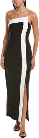 Milly Milly Garcelle Strapless Asymmetric Column Gown