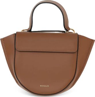 Wandler mini Hortensia leather tote bag - women - Calf Leather - OS - Brown