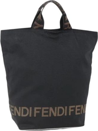 Fendi Pre-owned Nylon Tote Bag - Dames - Vintage Shopper - Zwart - ONE Size - Nylon - Vintage