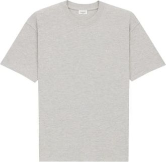 Saint Laurent Cassandre Oversize T-Shirt - Heren - T-shirts - Grijs - S - Katoen - Tops